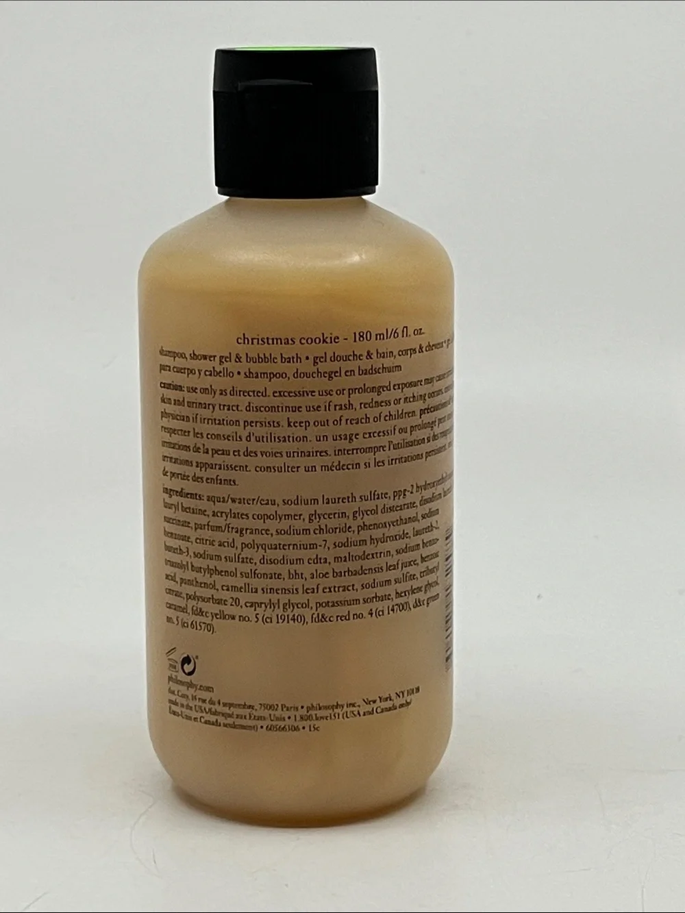 Philosophy Christmas Cookie Shampoo Shower Gel & Bubble Bath - 6 Oz.